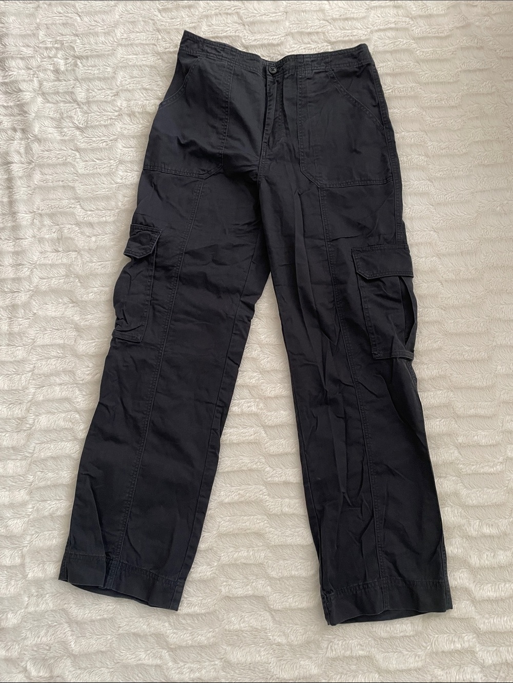 Abercrombie & Fitch Black Cargo Utility Pants